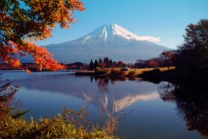 静岡県の逆さ富士