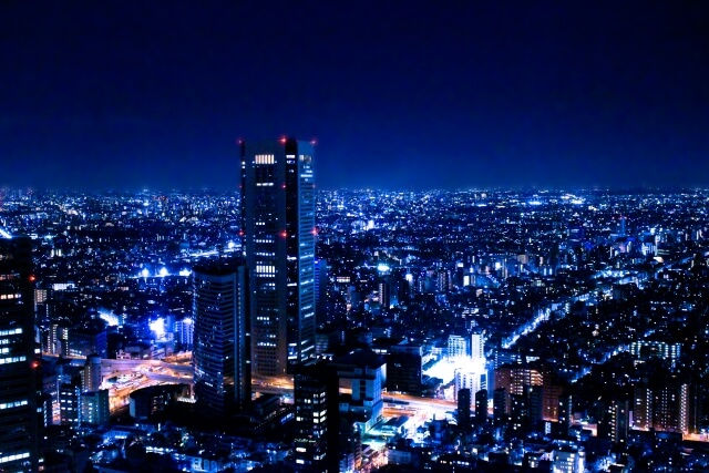 新宿区の夜景