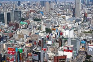 新宿区の空撮