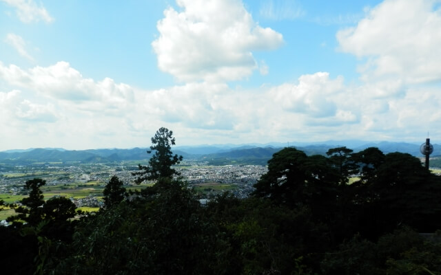 佐野市の唐沢山からの風景
