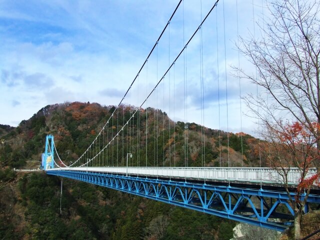 常陸太田市の竜神大吊橋