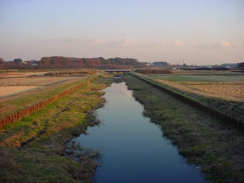 さいたま市見沼区の見沼田圃と加田屋川