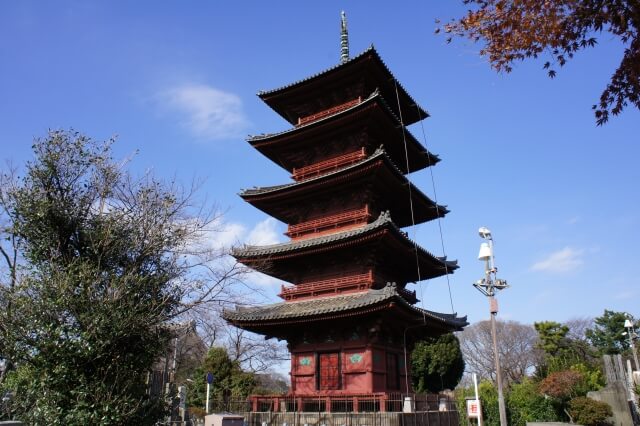 大田区の池上本門寺の五重塔