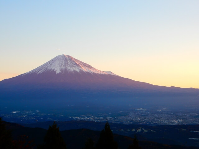 静岡市から眺める富士山