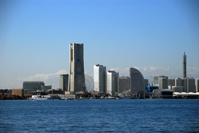 横浜市ランドマークタワーの風景