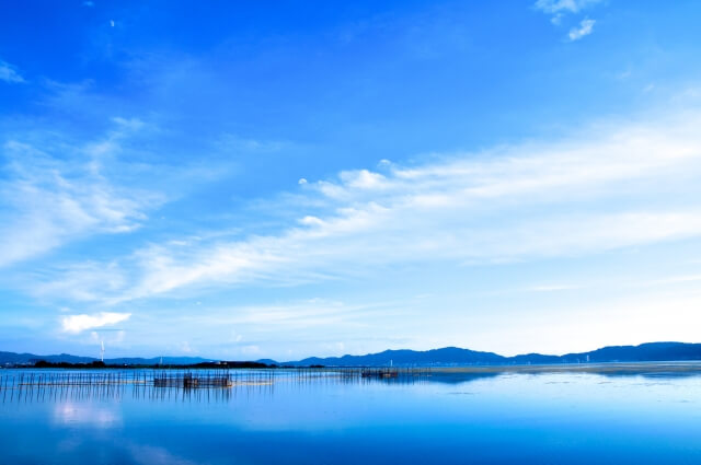 滋賀県琵琶湖の風景