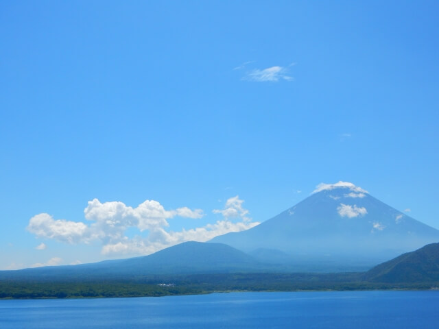 身延町から望む富士山