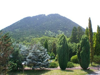 野洲市花緑公園から臨む三上山