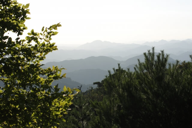 川西市妙見山からの風景