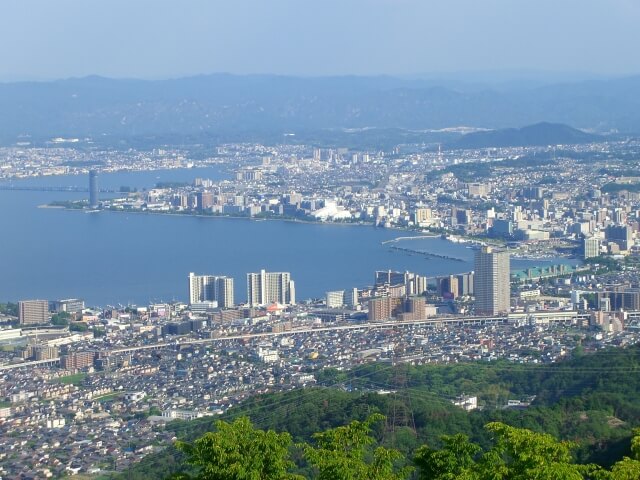 大津市比叡山からの風景