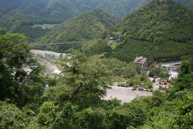 十津川村谷瀬の吊り橋