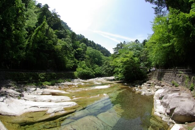 久万高原町の面河渓