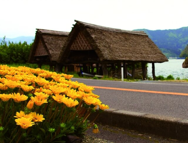 若狭町三方五湖の舟屋