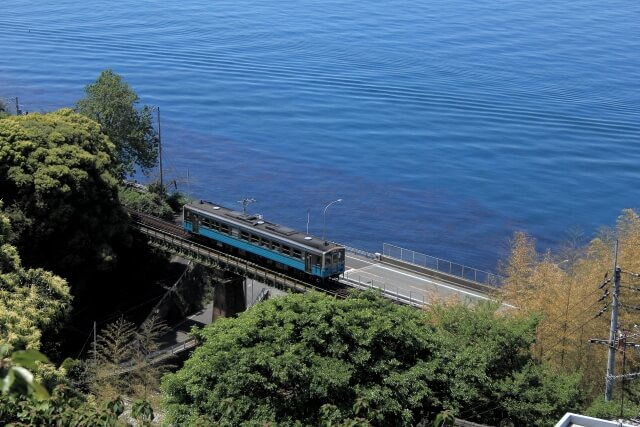 伊予市の海岸線