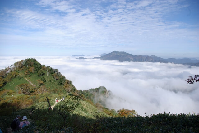 西条市の石鎚山