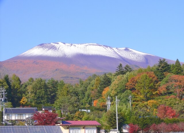 御代田町から望む浅間山