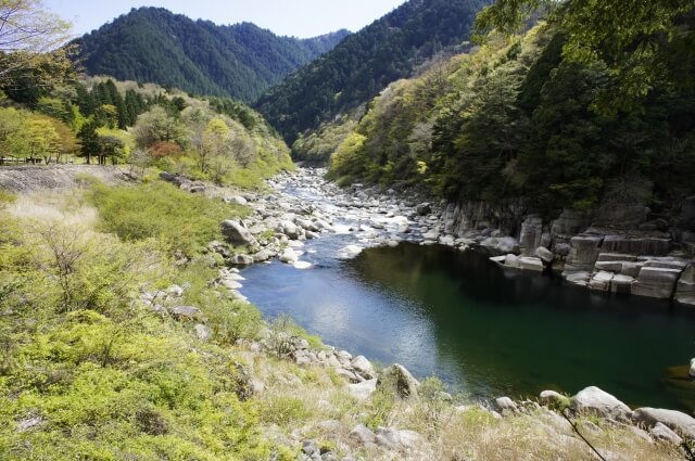 上松町の名勝 寝覚の床