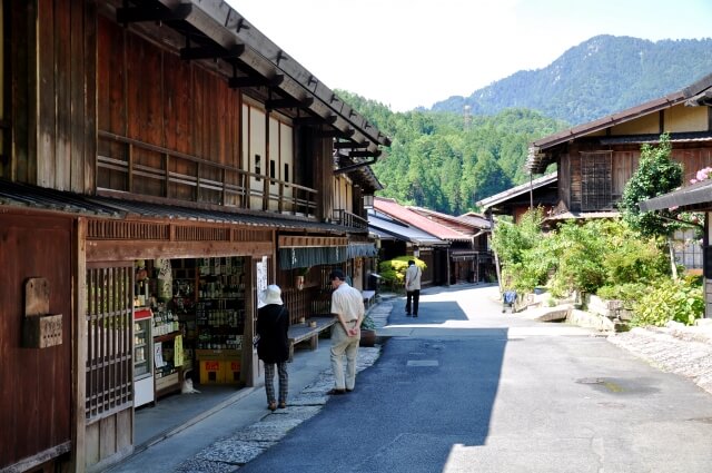 南木曽町 妻籠宿の風景