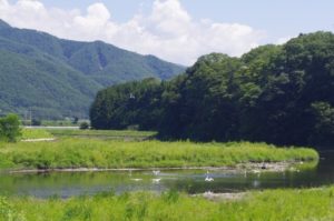 辰野町の風景