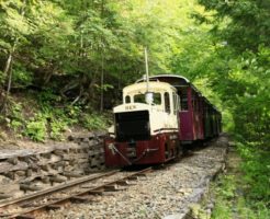 上松町を走る赤沢森林鉄道