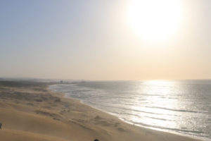 鳥取砂丘と日本海