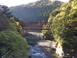 安田川に架かる橋