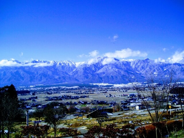 松川村の風景