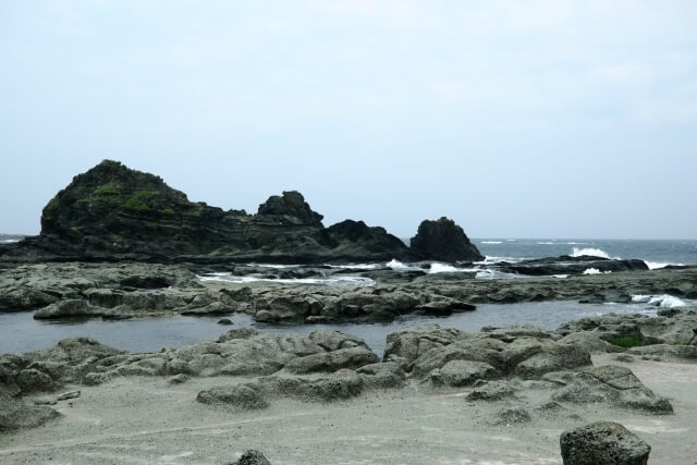 千畳敷の風景 深浦町
