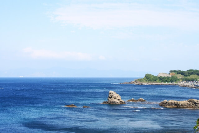 今別町から望む津軽海峡