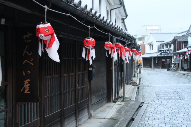 柳井市の街並み