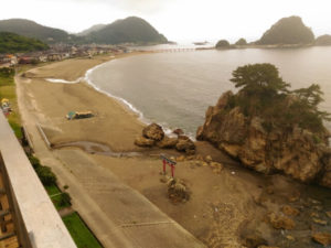 鶴岡市の海岸線