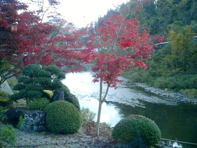 西川町を流れる寒河江川