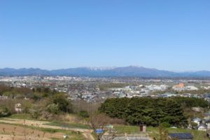 秋田市街の風景