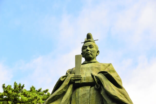 佐竹義堯像 秋田市千秋公園