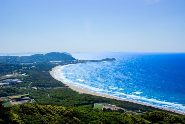 糸島市の海岸線