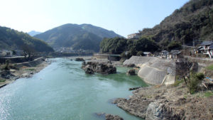 球磨川の流れ
