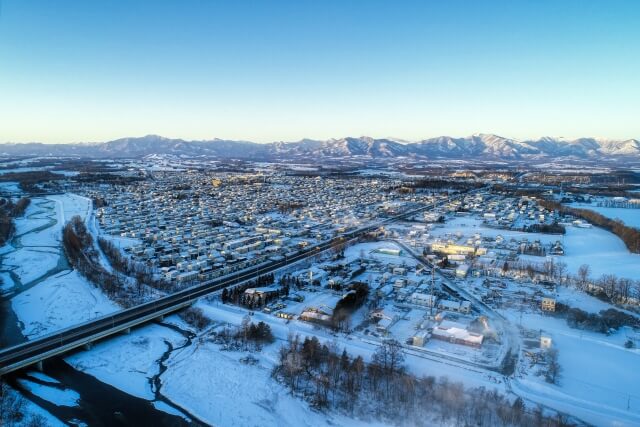 芽室町の風景