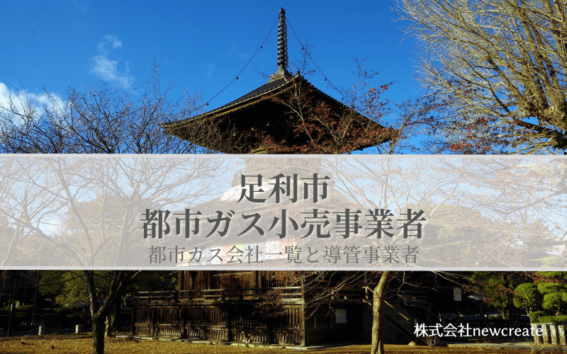 【足利市の都市ガス会社一覧】小売事業者は選べるのか？