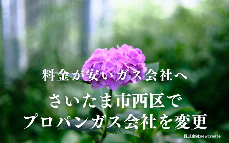 さいたま市西区でプロパンガス会社を変更する