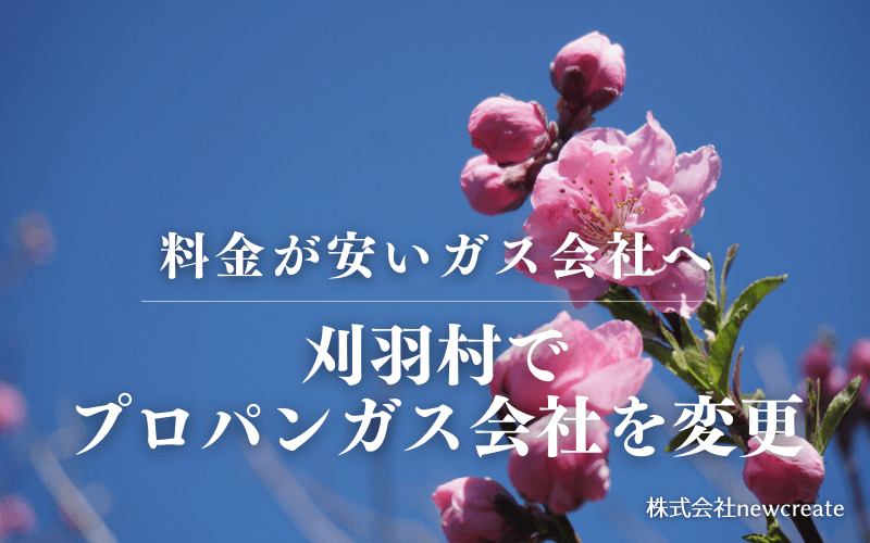 刈羽村でプロパンガス会社を変更する