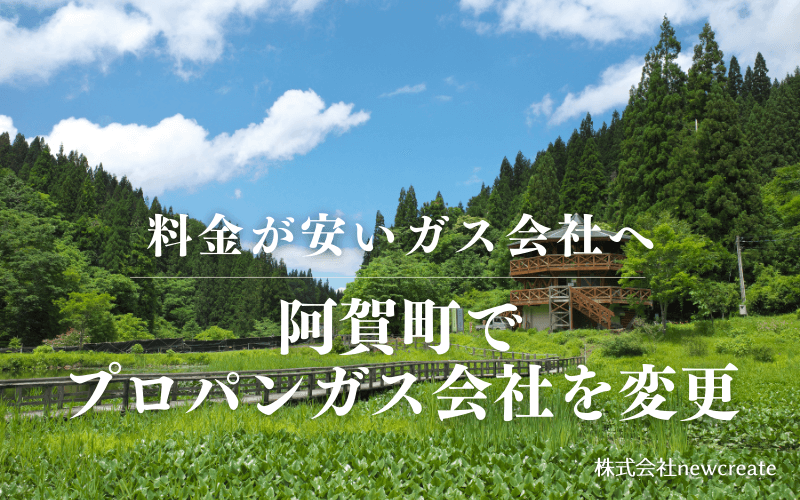 阿賀町でプロパンガス会社を変更する