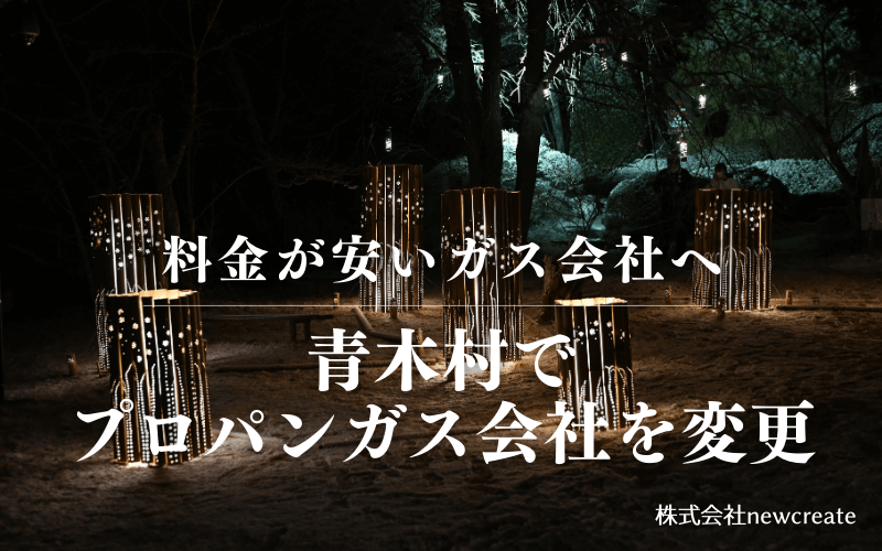 青木村でプロパンガス会社を変更する