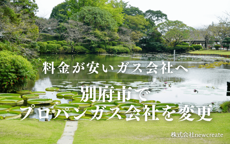 別府市でプロパンガス会社を変更する