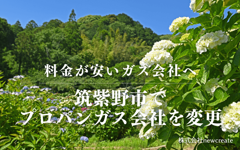 筑紫野市でプロパンガス会社を変更する