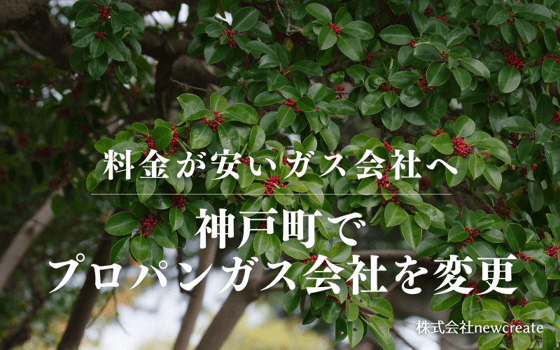神戸町でプロパンガス会社を変更する
