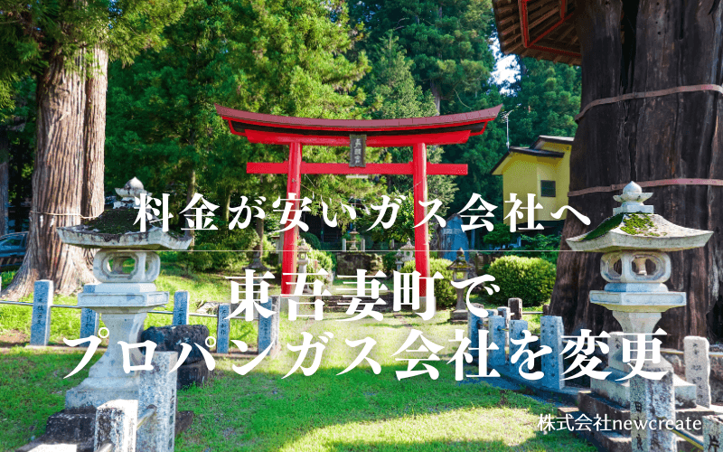 東吾妻町でプロパンガス会社を変更する