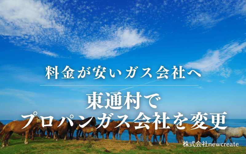 東通村でプロパンガス会社を変更する