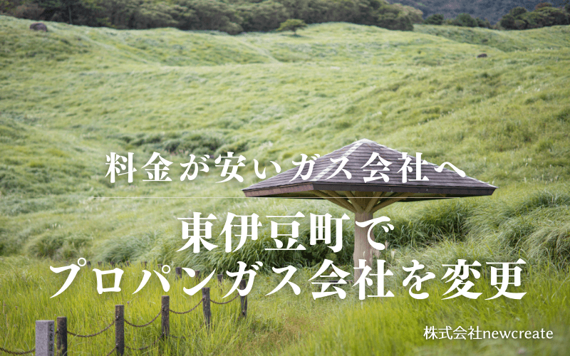 東伊豆町でプロパンガス会社を変更する