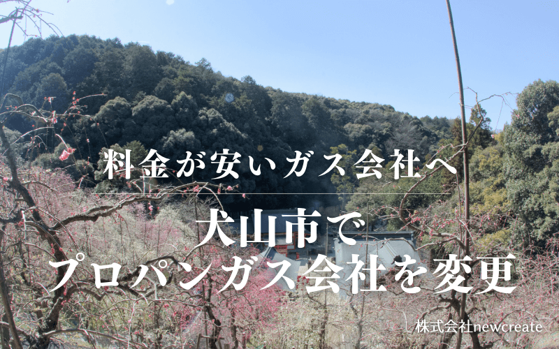 犬山市でプロパンガス会社を変更する