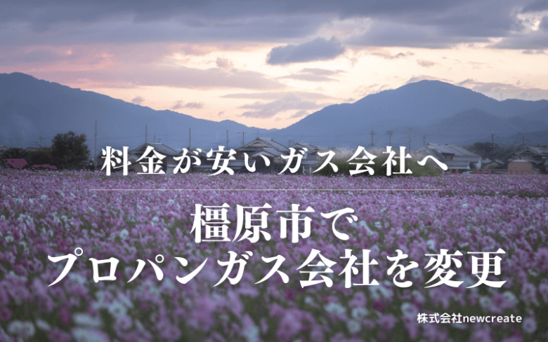 橿原市でプロパンガス会社を変更する